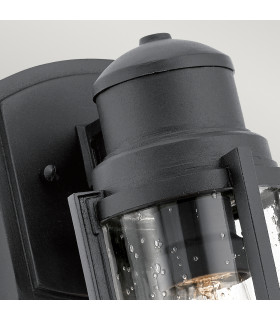 Suri Outdoor 1 Light Wall Lantern Textured Black IP44 E27-2