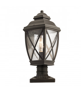 Tangier 1 Light Outdoor Medium Pedestal Olde Bronze IP44-1