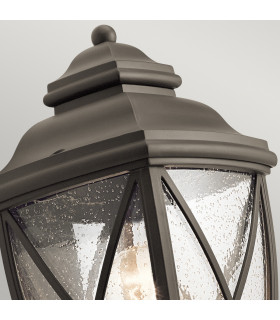 Tangier 1 Light Outdoor Medium Pedestal Olde Bronze IP44-2