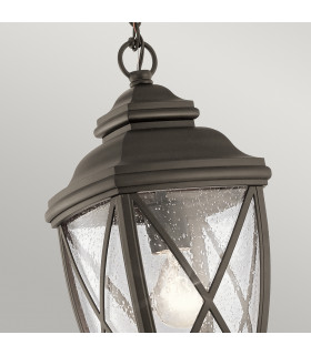 Tangier 1 Light Outdoor Medium Chain Lantern Olde Bronze-2