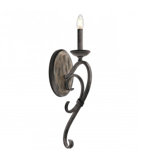 Taulbee 1 Light Indoor Candle Wall Light Zinc E14-1