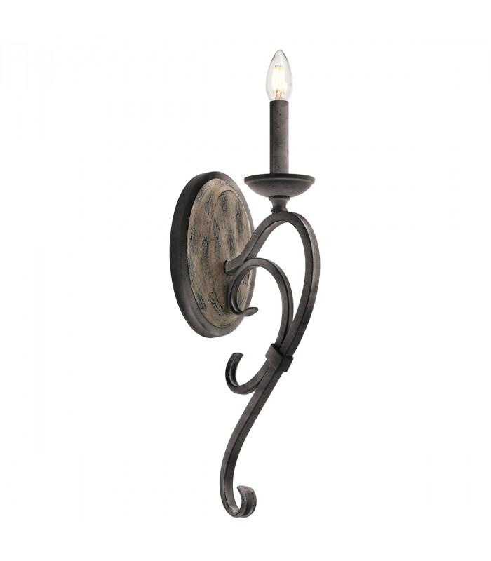 Taulbee 1 Light Indoor Candle Wall Light Zinc E14-1