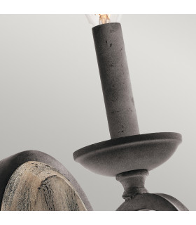 Taulbee 1 Light Indoor Candle Wall Light Zinc E14-2
