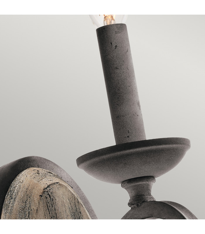 Taulbee 1 Light Indoor Candle Wall Light Zinc E14-2