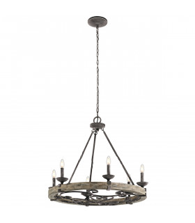 Taulbee 6 Light Chandelier Zinc Finish E14-1