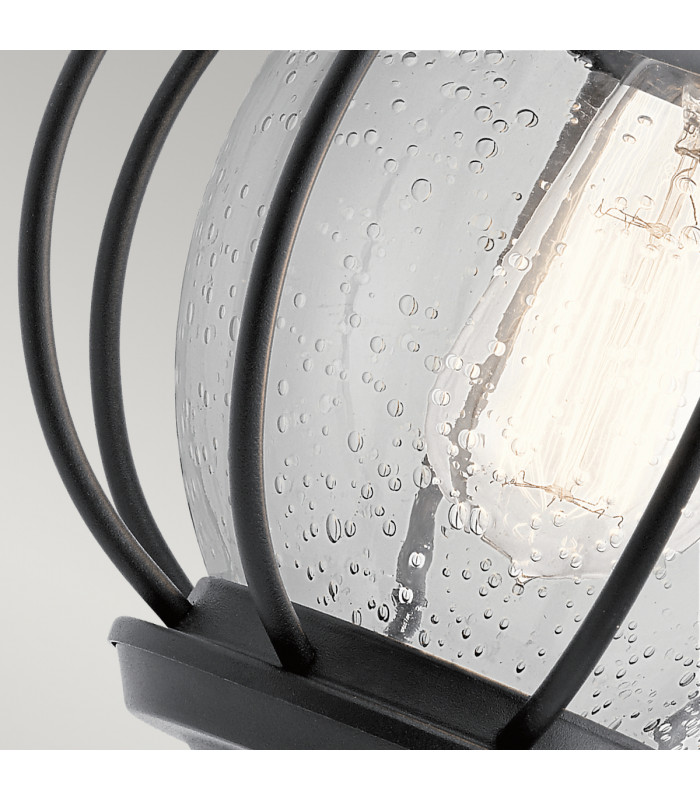 Vandalia 1 Light Outdoor Wall Lantern Black IP44 E27-3