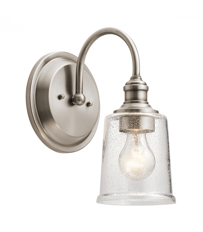 Waverly 1 Light Wall Light Classic Pewter E27-1