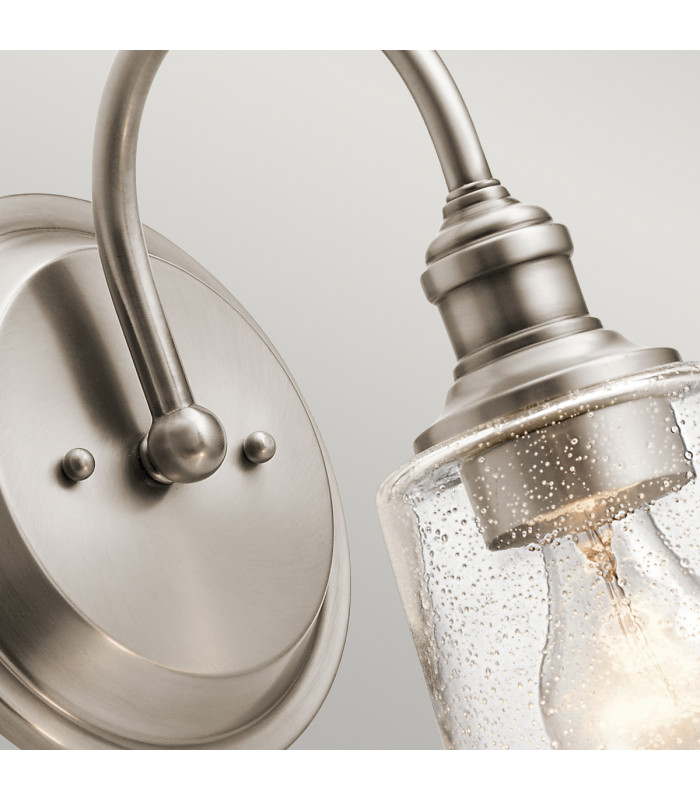 Waverly 1 Light Wall Light Classic Pewter E27-3