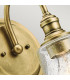 Waverly 1 Light Wall Light Natural Brass E27-3