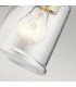 Waverly 1 Light Wall Light Natural Brass E27-4