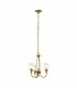 Waverly 3 Light Chandelier Natural Brass E27-1