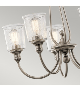 Waverly 5 Light Chandelier Classic Pewter E27-2
