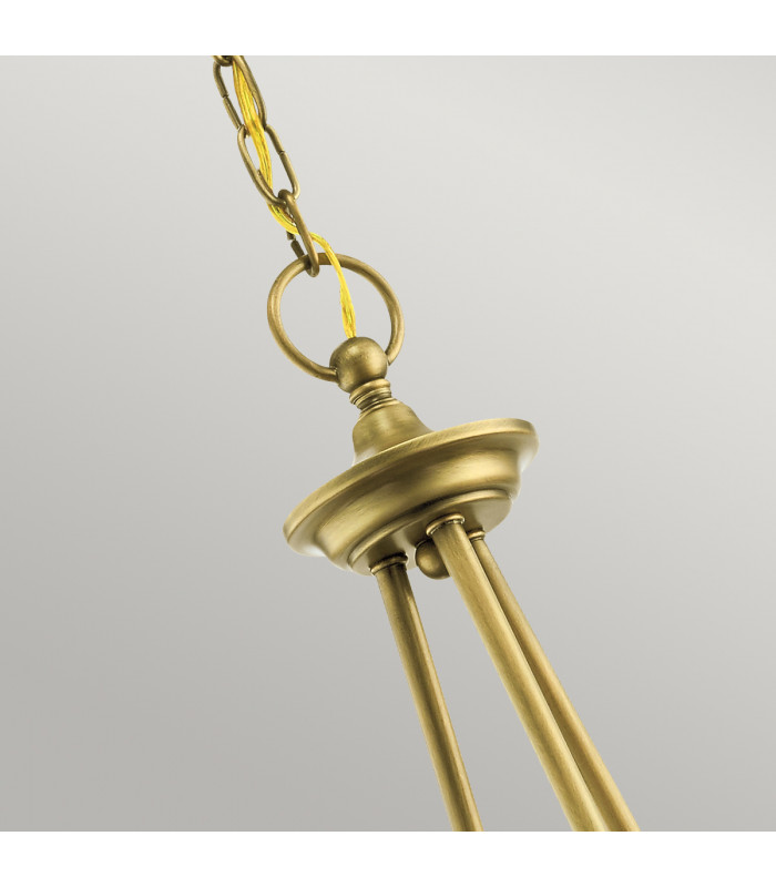 Waverly 5 Light Chandelier Natural Brass E27-3