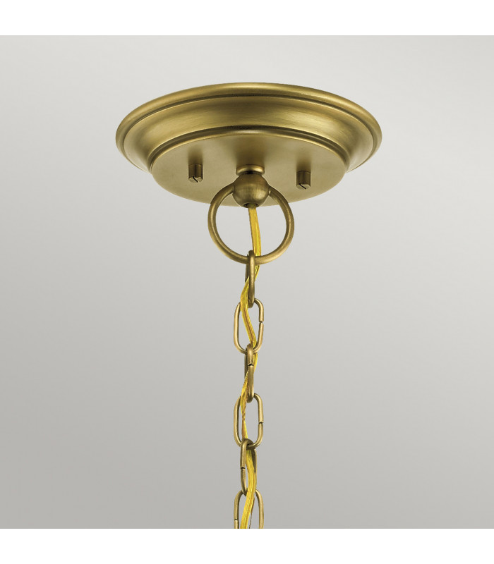 Waverly 5 Light Chandelier Natural Brass E27-4