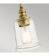 Waverly 1 Light Mini Pendant Natural Brass E27-4