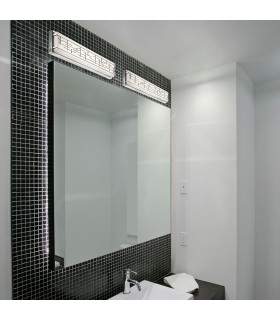 Zolon LED Bathroom Large Wall Light Chrome IP44-2