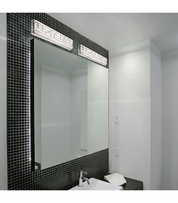 Zolon LED Bathroom Large Wall Light Chrome IP44-2