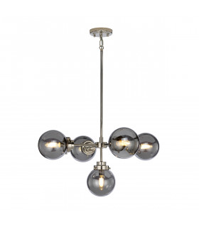 Kula 5 Light Chandelier Polished Nickel E14-1