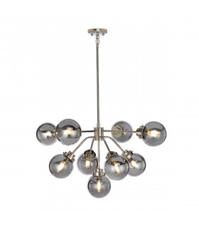 Kula 9 Light Chandelier Polished Nickel E14-1