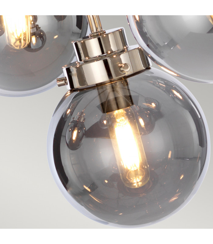 Kula 9 Light Chandelier Polished Nickel E14-5