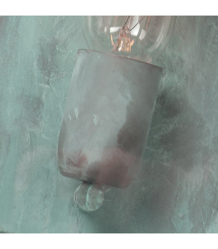 Lambeth Palace 1 Light Outdoor Wall Lantern Light Verdigris IP44 E27-4