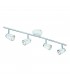 4 Light Adjustable Ceiling Spotlight Bar Chrome, White, GU10 - 1