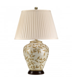 Leaves 1 Light Table Lamp Brown Gold E27-2