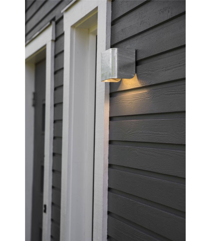 LED 1 Light Outdoor Wall Light Galvanized IP54 - 3