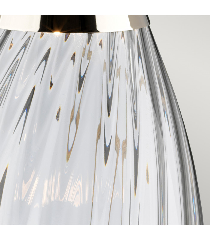 Lena 2 Light Small Smoke Table Lamp Smoke-tinted Glass  Slate Shade E27-4