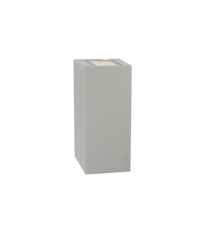 Lillehammer Integrated LED Outdoor 2 Light Up Down Wall Light Aluminium  IP54-1