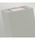 Lillehammer Integrated LED Outdoor 2 Light Up Down Wall Light Aluminium  IP54-2