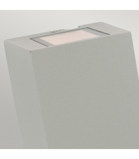 Lillehammer Integrated LED Outdoor 2 Light Up Down Wall Light Aluminium  IP54-2