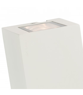 Lillehammer Integrated LED Outdoor 2 Light Up Down Wall Light White  IP54-2