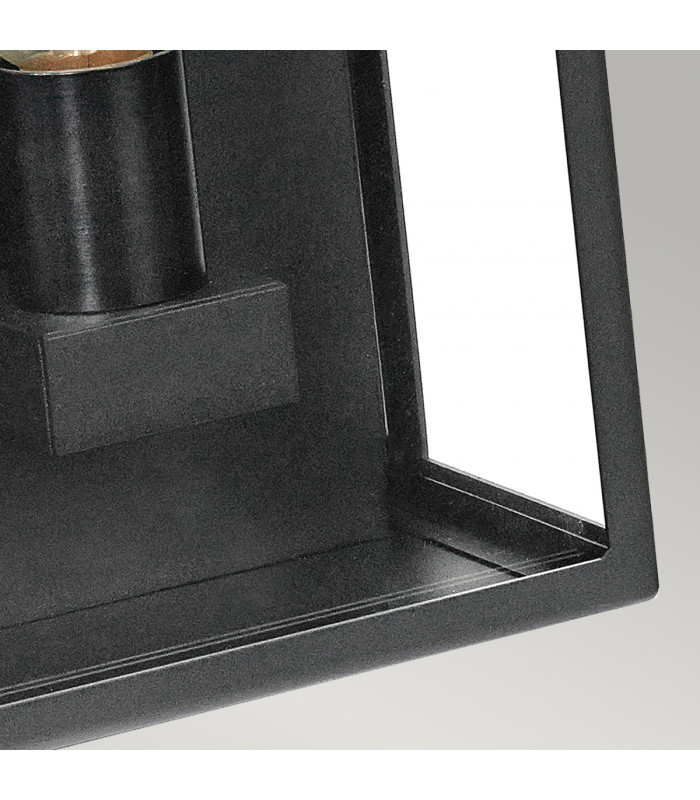 Lofoten Outdoor Half Wall Light Black IP44 E27-5