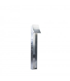 LED 1 Light Outdoor Bollard Lamp Galvanized IP54 - 1