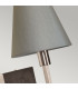 Lucerne 1 Light Wall Light Brushed Nickel with Grey Shade-2
