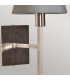 Lucerne 1 Light Wall Light Brushed Nickel with Grey Shade-3