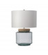 Luga Table Lamp - Natural Polished Nickel Glass-1