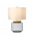 Luga Table Lamp - Natural Polished Nickel Glass-2
