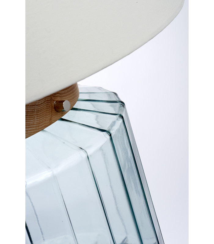 Luga Table Lamp - Natural Polished Nickel Glass-3