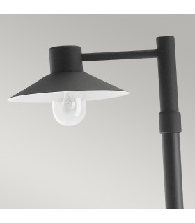 Lund Outdoor 1 Light Lamp Post Black  IP55 E27-2