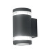Magnus 2 Light Outdoor Up Down Wall Light Graphite IP44-1