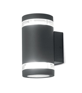 Magnus 2 Light Outdoor Up Down Wall Light Graphite IP44-1