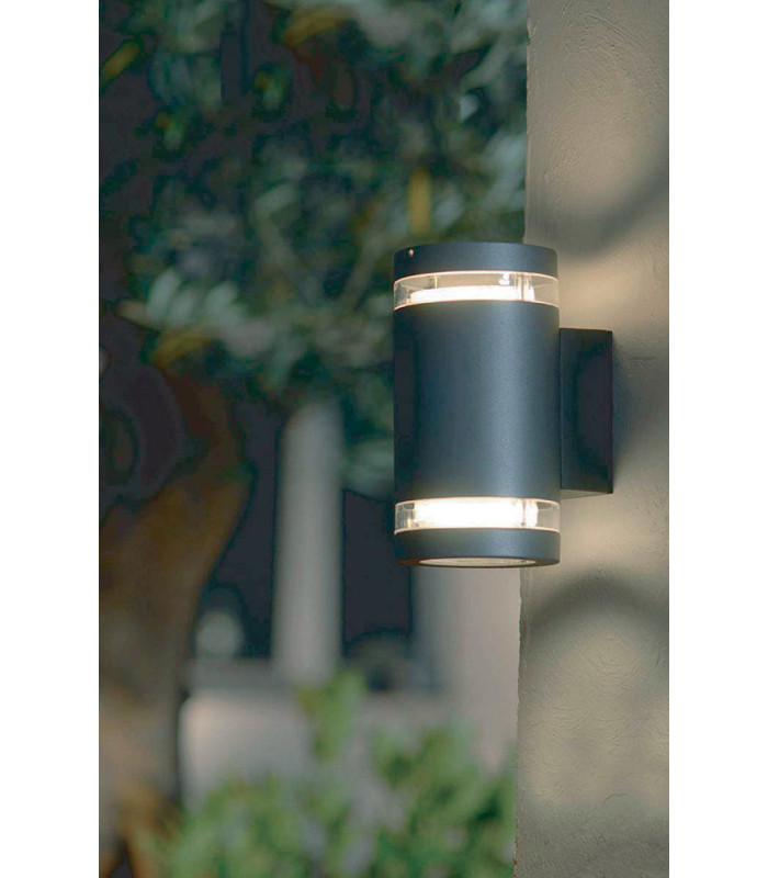 Magnus 2 Light Outdoor Up Down Wall Light Graphite IP44-2