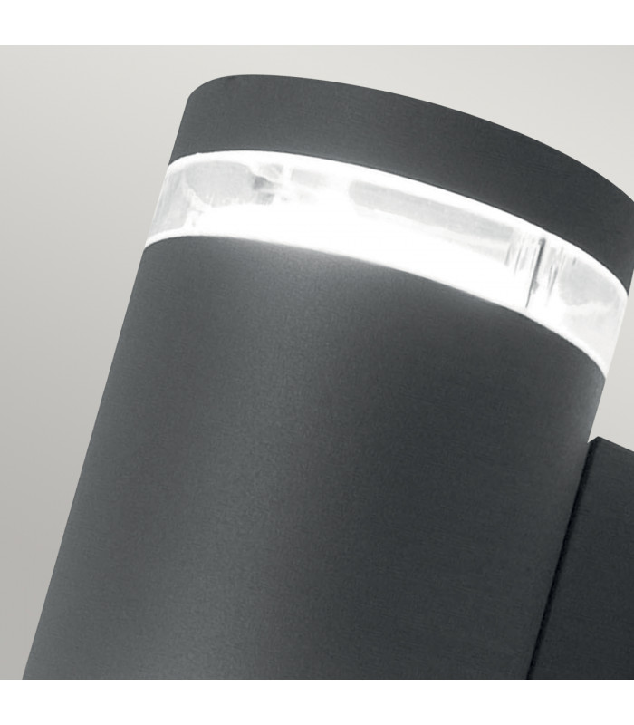 Magnus 2 Light Outdoor Up Down Wall Light Graphite IP44-3