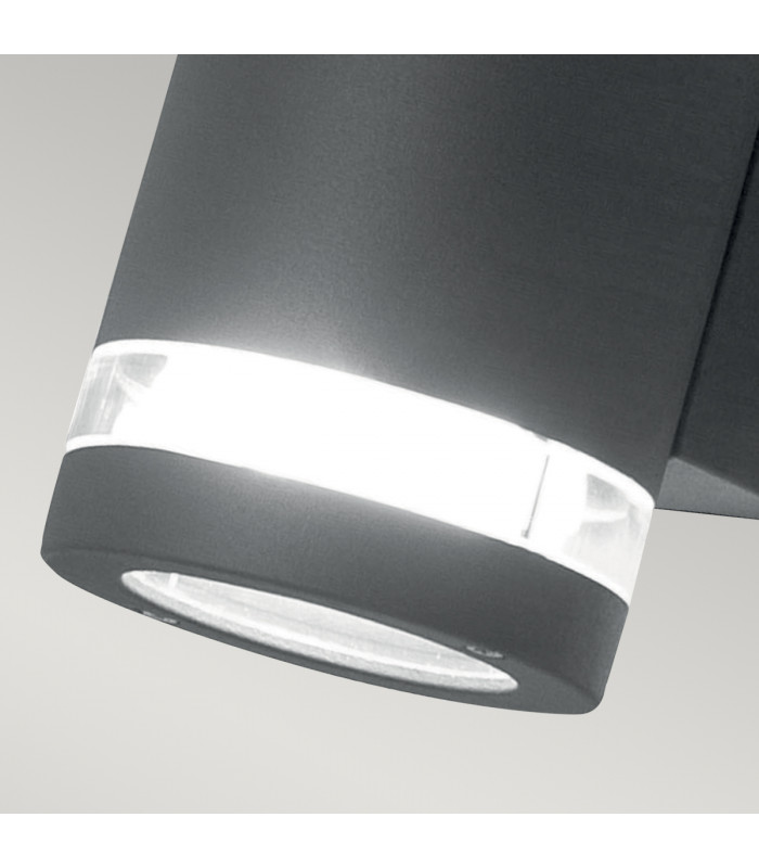 Magnus 2 Light Outdoor Up Down Wall Light Graphite IP44-4