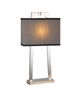 Magro 1 Light Table Lamp Polished Nickel E27-1