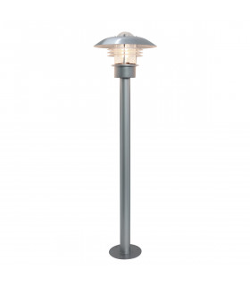 Malmo 1 Light Outdoor Post Lantern Silver 304 Ss IP44 E27-1