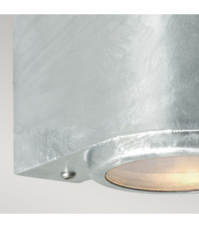 Mandal Outdoor 1 Light Down Wall Light Galvanized  IP44 GU10-2