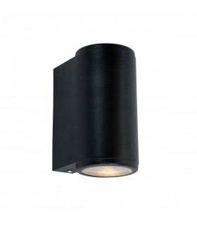 Mandal Outdoor 2 Light Up Down Wall Light Black  IP44 GU10-1